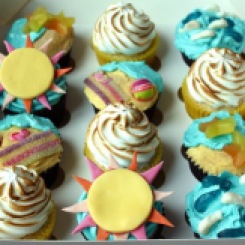 Seaside custom cupcakes